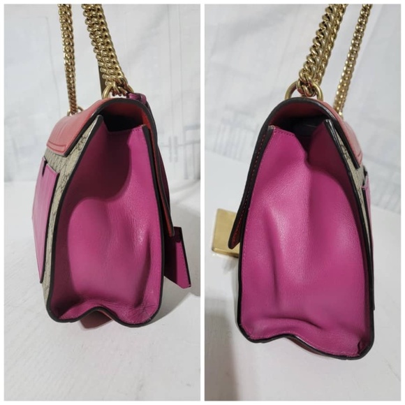 Authentic GUCCI GG Supreme Monogram Calfskin Medium Padlock Shoulder Bag - Picture 8 of 16